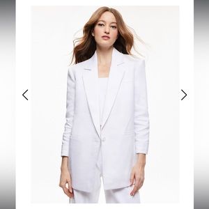 Alice and Olivia Shan Linen Blazer
